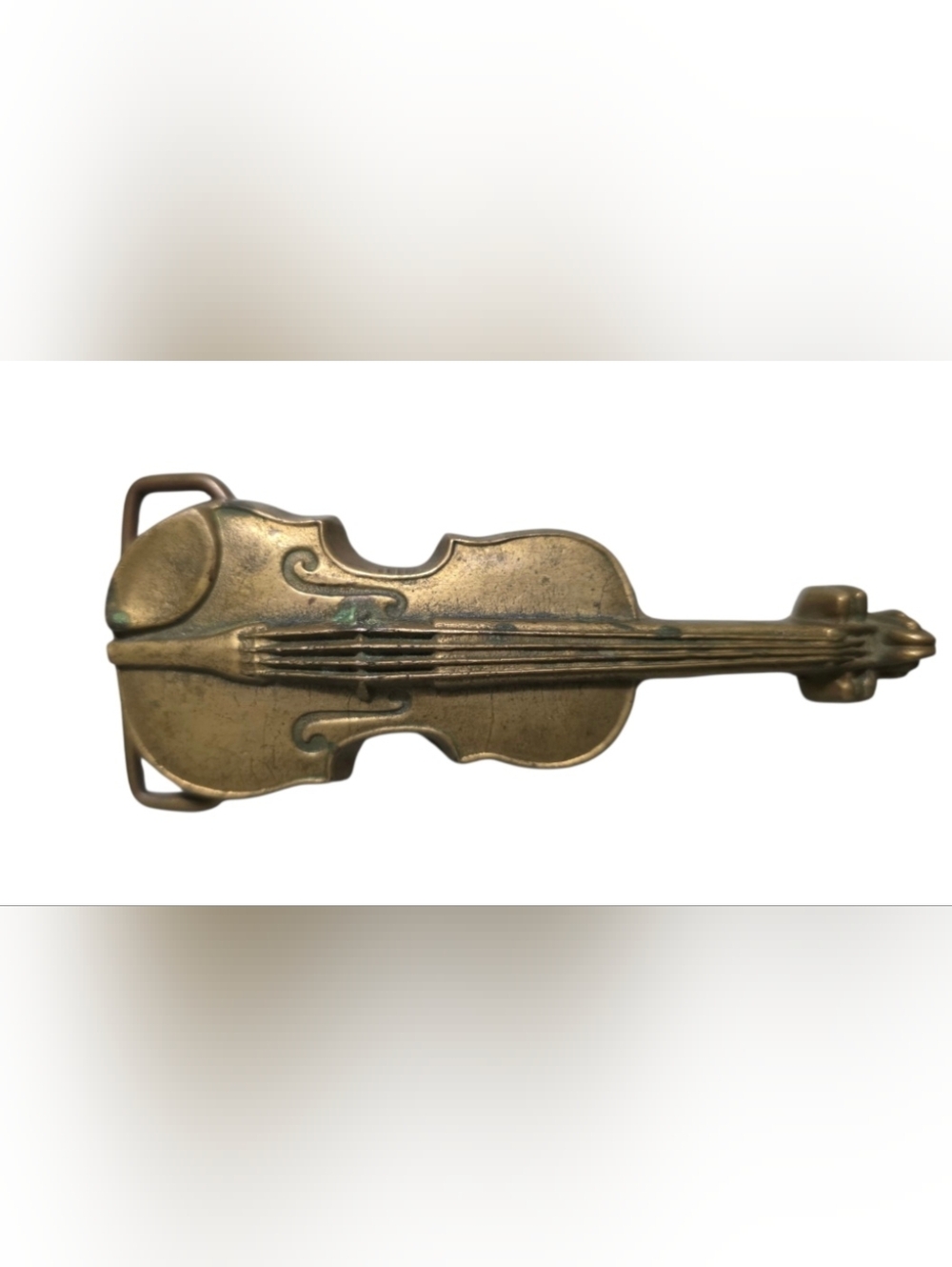 Solid Brass Violin Belt Buckle